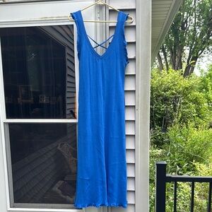 NWOT Daily Practice Vibrant Blue Sleeveless Maxi Dress